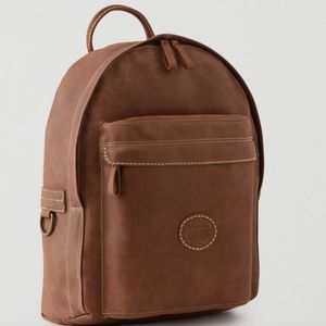 ROOTS Leather Backpack